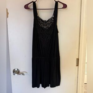 Soma Black Lace Sleeveless Romper